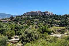 The Ancient Agora in front of the Acropolis of Athens