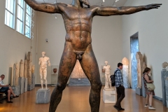 The Artemision Bronze, likely a statue of Zeus