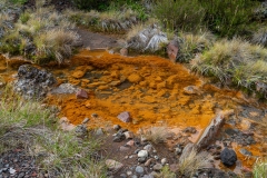 Orange stream on Tongariro Alpine Crossing